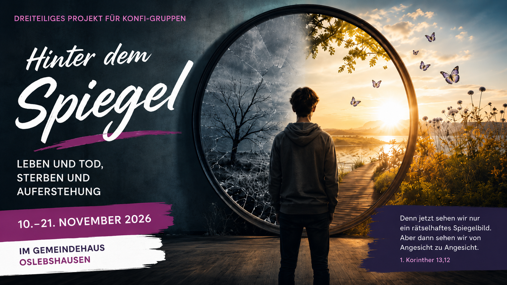 Hinter dem Spiegel - dreiteiliges Konfi-Projekt